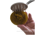 Gold Plated PET Cleaning Scourer with Handle